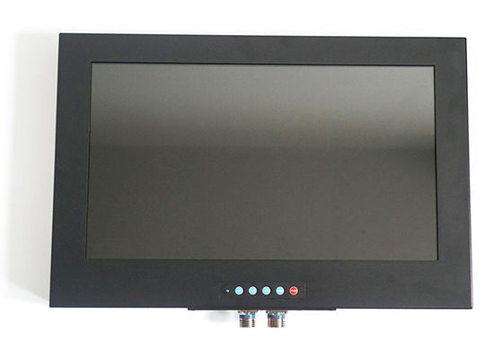 AF Glass Reverse Polarity Protection 21.5" LCD Monitor 1000 Nits With Military Connnector D38999