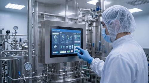 Nieuwste bedrijfsoplossingen over Roestvrijstalen Touch Panel PC's in Cleanroom Productiesystemen