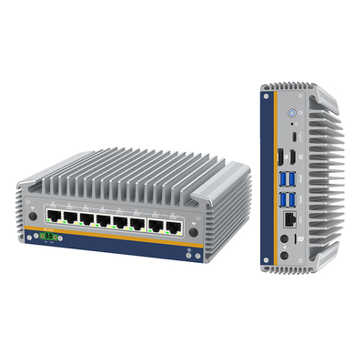 Goede prijs 14e Core Ultra I5/i7 Processor Mini PC 8 RJ45 I226 Ethernet LAN Fanless Computer Win11 Ubuntu Draagbare Pfsense Soft Firewall Router online