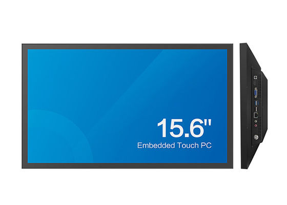 Goede prijs 4GB de Aanrakingscomité van RAM 128GB SSD DC24V Industriële PC 15.6in J1900 online