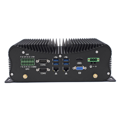 Goede prijs PCIE Fanless Industrieel Mini Pc Intel I5 I7 GPIO LPT 6 Com 2 Lans 8 USB-Doos online
