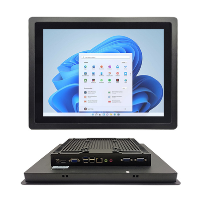 DC 12V Embedded Touch Panel PC Front IP65 Waterdicht Met Gigabit Ethernet