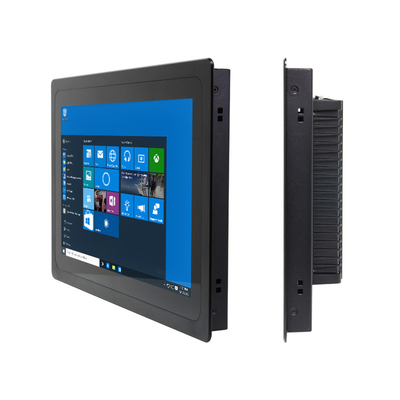 Industrieel LCD-scherm ingebed touchpaneel PC Window10 Pro OS Gigabit Ethernet-connectiviteit Aluminiumlegering