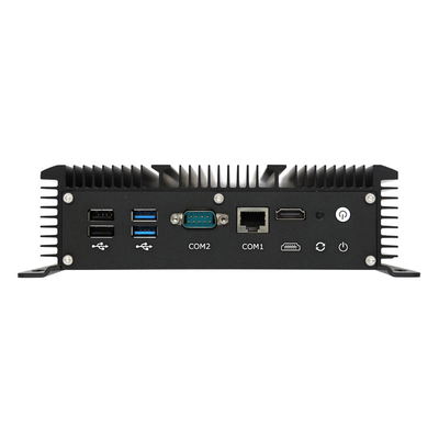 Goede prijs DDR4 RAM SSD HDD Fanless Mini PC 6*Gigabit LAN Industrial Mini PC online