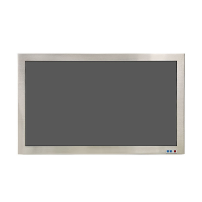 24 inch Full IP65 Industrial Stainless Steel Monitor 1000nits Anti-Glare Optical Bonding