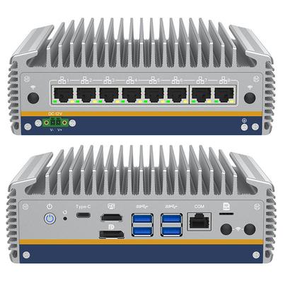 Goede prijs 14e generatie Core Ultra i5/i7 Network Security Mini PC 8*Intel I226 LAN X86 Industrial Firewall Router Pfsense Mini PC online