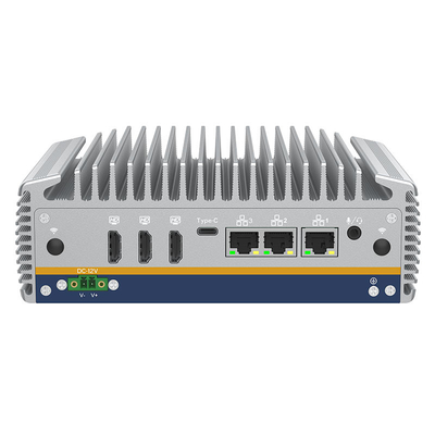 Goede prijs Passive Cooling Fanless Mini PC 14e generatie Intel Core Ultra met AI NPU 3*HD-MI 3*2.5G RJ45 1*Type-C online