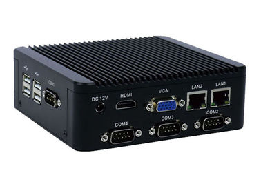 Goede prijs 4 Ingebedde Computer 6 van PC van Com RS232 Industriële Fanless Minifanless USB voor de Terminal van de Ingangsuitgang online