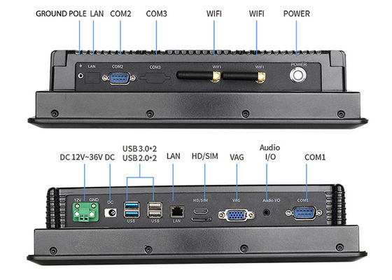 Goede prijs 10,4 het Comité van de Duim1024x768 Industriële Aanraking PC Waterdichte 19W online