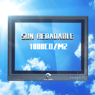 Goede prijs 15“ Zonlicht Leesbare LCD Monitor gelijkstroom 12V met Schemerigere Controlerende Helderheid online