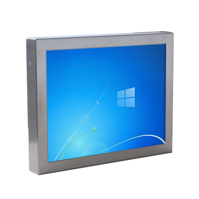 Roestvrij staalgeval 21,5 Duim Industriële LCD Comité Monitor 5 Draad Weerstand biedend Touch screen